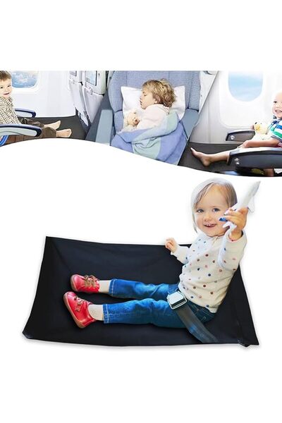 ecv سرير محمول للأطفال الصغار، مسند للقدمين لتوسيع مقعد الطائرة للأطفال، مستل...