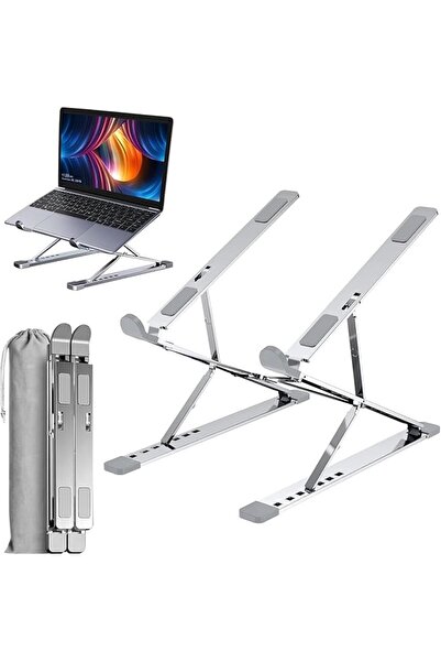 The Bros Portable Laptop Stand for Desk,Foldable Travel Laptop Riser, Adjusta...