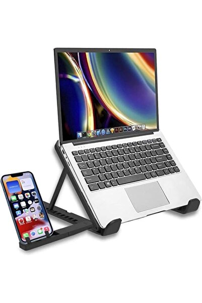 The Bros Laptop Stand For Desk with Phone Holder – Ergonomic, Adjustable Comp...
