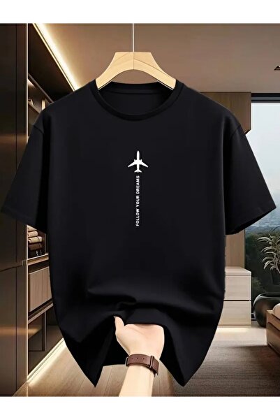 FUFLUNS Follow Your Dreams Printed Unisex Women/Men Oversized Circular Neck T...