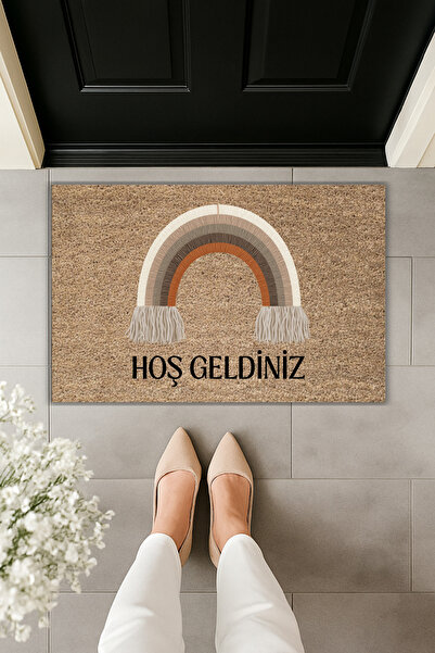 Dormot Modern Digital Printing Doormat - Bohemian Welcome Doormat - Front Doo...