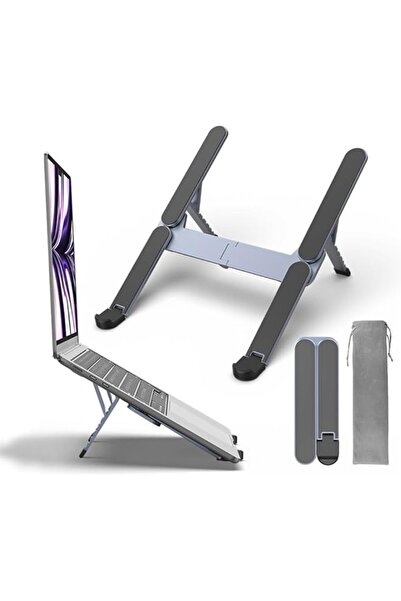 The Bros Foldable & Portable Laptop Stand for Desk, Lightweight Tablet Stand ...