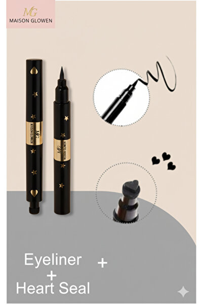 MAISON GLOWEN Çift Fonksiyonlu Bir Tarafı Kalem Bir Tarafı Kalpli Baskılı Eye...