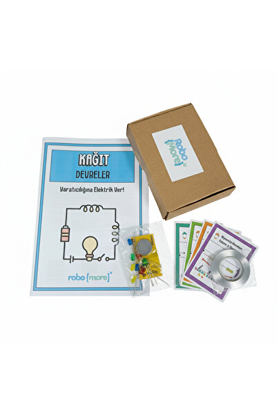 Robomore Kağıt Devreler Eğitim Seti – Çocuklar İçin Elektrik ve STEM Deney Kiti