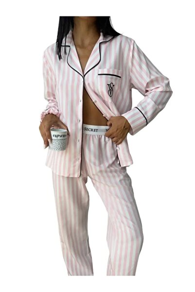 victoria's _Victoria.Secret_İpek Saten Pijama Takımı