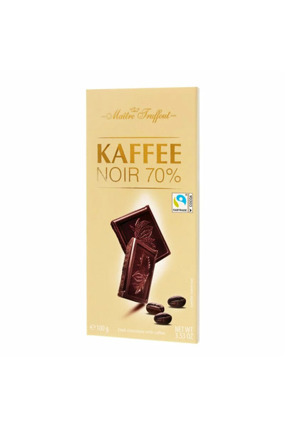 MAITRE TRUFFOUT Ciocolată Noir cu cafea 70% 100g