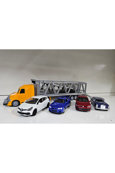 YıldızDükkan Oyuncak Taşıyıcı Tır ve Arabalar Set Halinde Hediyelik Koleksiyo...