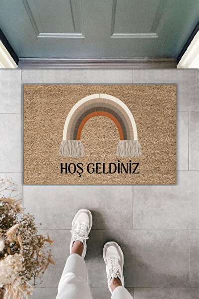 Rugmood سجادة مدخل حديثة بطباعة رقمية - سجادة ترحيب بوهيمية - سجادة أمام البا...