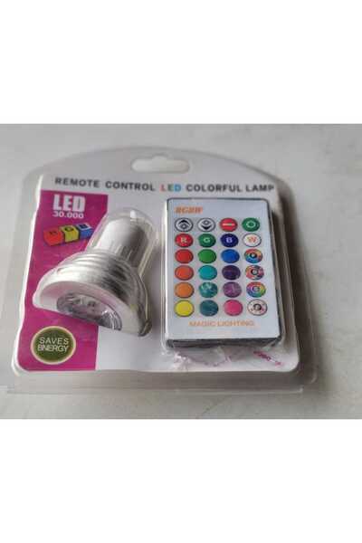 Generic Colorful LED lamp with remote control, energy saving