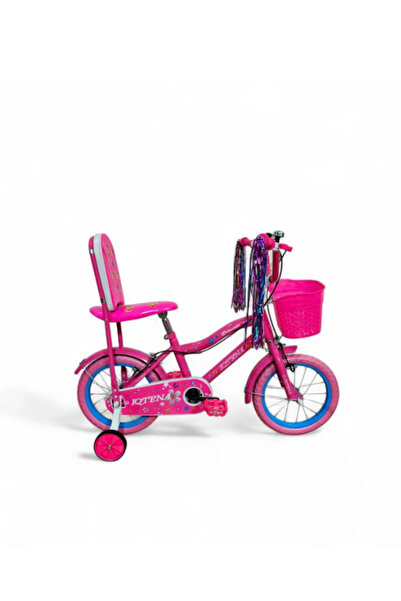 ASHY دراجة هوائية للبنات مقاس 14 بوصة مع مسند ظهر وعجلات مساعدة