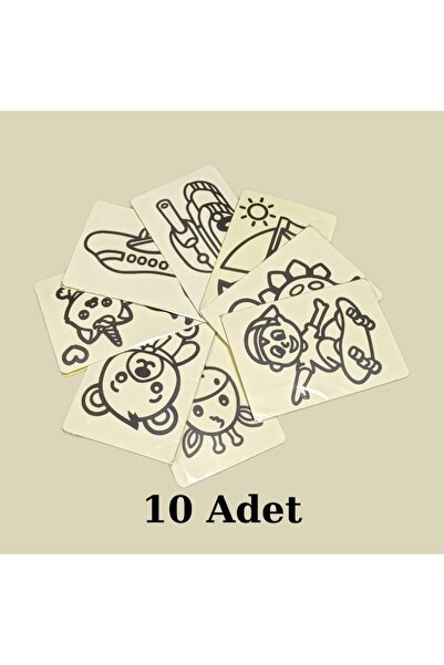Nostaljik Lezzetler Kum Boyama Seti A5 Boyutunda (20x13.5) 10 Adet