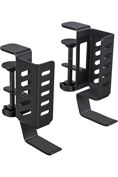 The Bros No Drill Desk Side Laptop Mount,Hanging Laptop Holder for Office and...