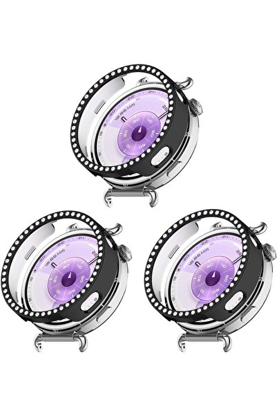 bbtech 3Pcs for Huawei Watch Gt 6 41mm Compatible Rhinestone Case Protector S...