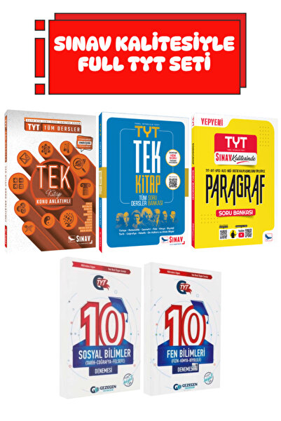 Sınav Yayınları TYT Tüm Dersler Tek Kitap Konu Anlatımlı+ Soru Bankası+ Parag...