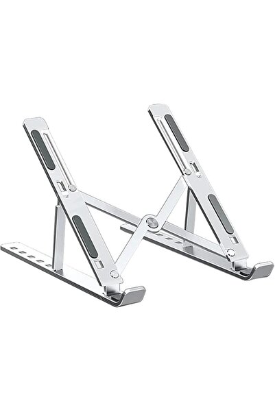 The Bros Laptop Stand Adjustable Aluminum - Portable Foldable Ergonomic Riser...