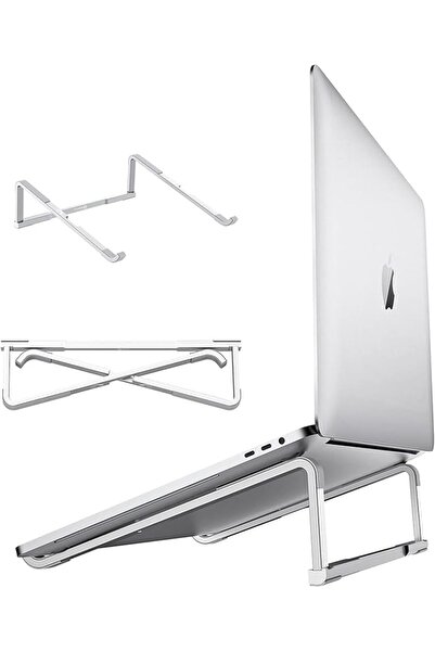 The Bros Laptop Stand for Desk Adjustable Foldable Lightweight Aluminum Lapto...