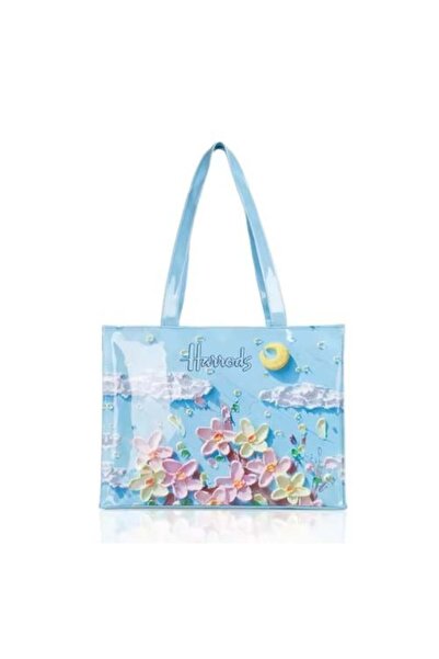 Generic Blue Flair Harrods Bag- Large