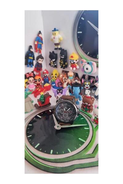 Time&Tech Leather Strap Men's Watch