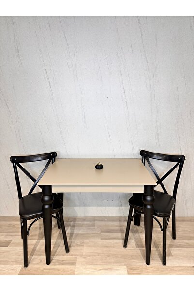 SÇ MASSAN 60 x 90 Mutfak Masası Kum Beji MDF Küçük Mutfak Masası Çalışma Masa...