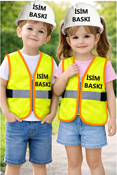 Teknik ÇOCUK MÜHENDİS YELEĞİ BARET SETİ