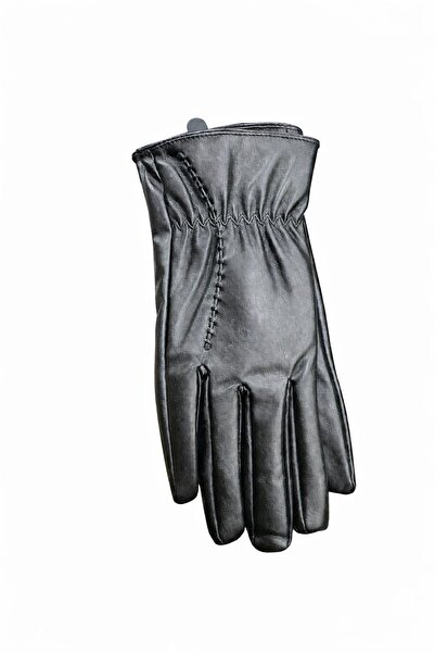 İşnar Moda Kışlık Suni Deri Eldiven