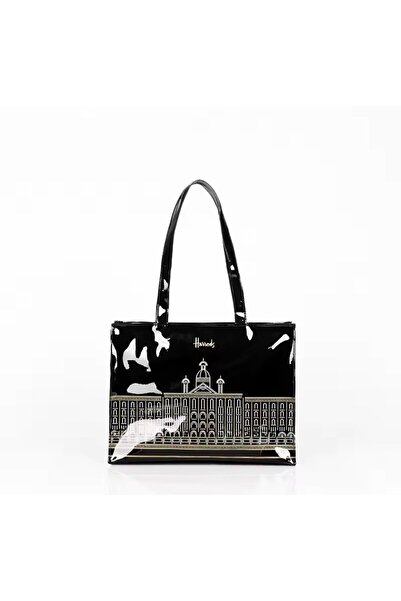 Generic Harrods Luxury Bag - Golden Building Design and Waterproof- Large