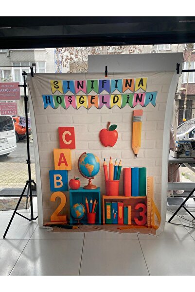 PROMISEBACKDROP2 150x200 cm, Sınıfına Hoşgeldin, Okul Etkinlik Kumaş Fon