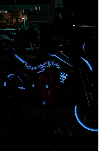 Banxtre Blue Complete Sticker Set with Reflectors for Cfmoto Nk250