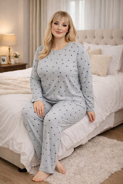 YASMİN Büyük beden kadın pijama takımı