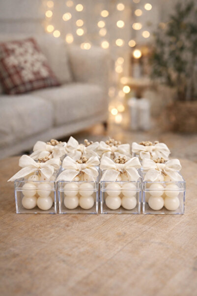 Bkstudio Mika kutulu bubble mum düğün, söz, nişan, bebek hediyelik 10 adet( i...