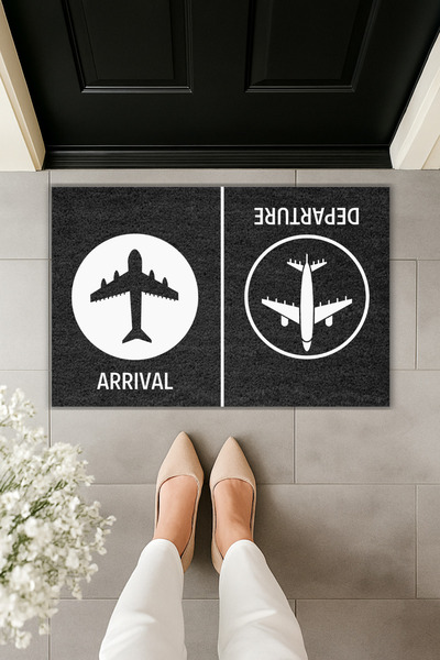 Dormot Modern Digital Printing Doormat - Airplane Doormat - Front Door Mat 70...