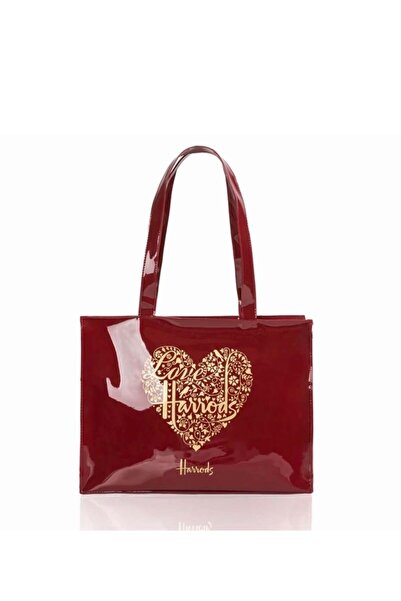 Generic Harrods Burgundy Bag - Large
