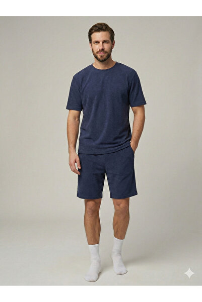 Ayans Pijama Stretch Fabric Combed Cotton Capri Pocketed Unisex Pajama Set