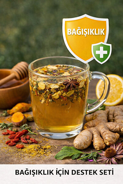 DiyetAktar Premıum Bağışıklık Destek Çayı 100gr – Bitkisel Çay Karışımı | %100 Doğal