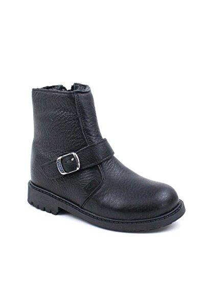 tino Children's fur-lined boots, made of genuine leather 2752-BLACK/7
