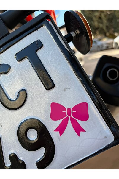 Mavera Stickers Pembe Fiyonk Sticker Etiket Araba-Kask-Motor İçin