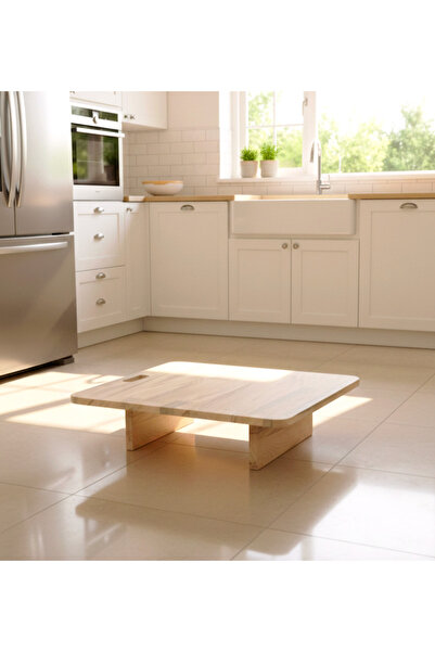 MEDET MOBİLYA Mini hamur tahtası salata tahtası mini yer sofrası ahşap hamur ...