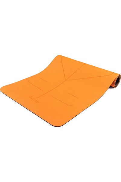 Gymo UltraGrip Hizalamalı Yoga Matı Pilates Minderi Turuncu 183 cm x 66 cm 6m...