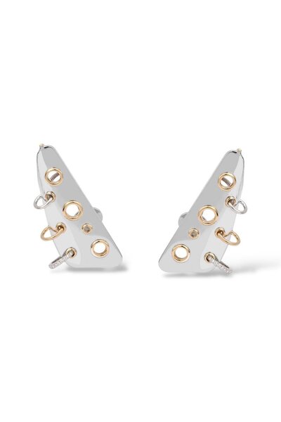 neslyaccessories Rain rock needle ear cuff earring
