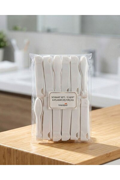 lara buklet LARA COLLECTION 12’li Poşetli Katlanır Diş Fırçası |Seyahat – Ote...