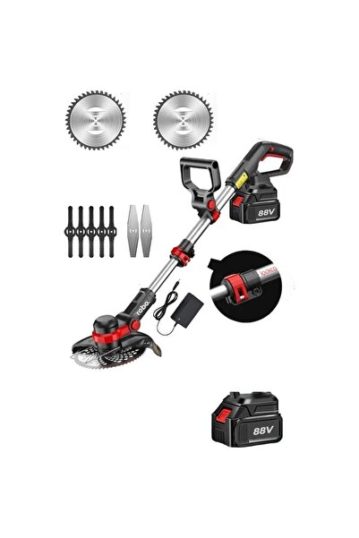 AyrStore Şarjlı Çim Biçme Makinesi Tırpan 88v