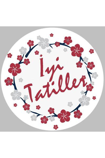 KanvasSepeti Autocolant pentru caiet de școală cu scris de sărbători bune (4x...