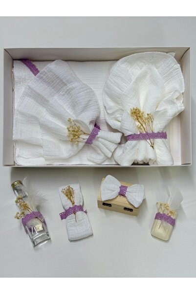 OEM Trusou botez unisex – bumbac 100%, finisaje delicate