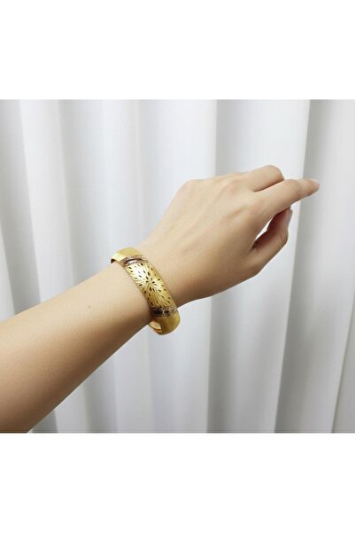 10 gr (GRAM) Kalemli Şarnel Bilezik 22 Ayar Altın Yatırımlık İşçiliksiz