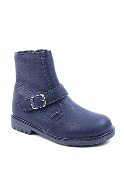 tino Padded boots for children, made of natural leather 2752-BLEUMARIN/8