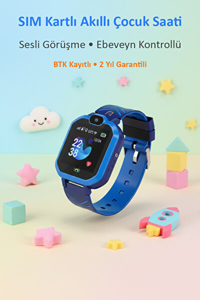 Tekvora Akıllı Çocuk Saati SIM Kartlı | Sesli Görüşmeli | Ebeveyn Kontrollü |...