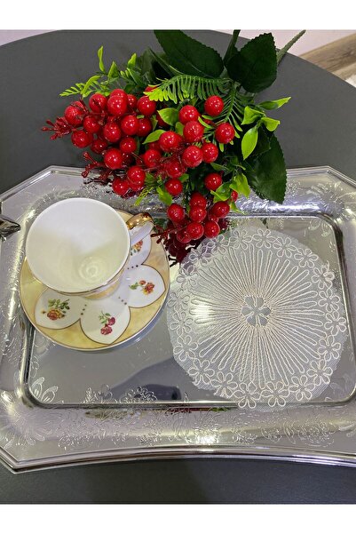 ART ÇEYİZ Cappuccino Color Coffee Side Presentation Napkin, Coaster, Cocktail...