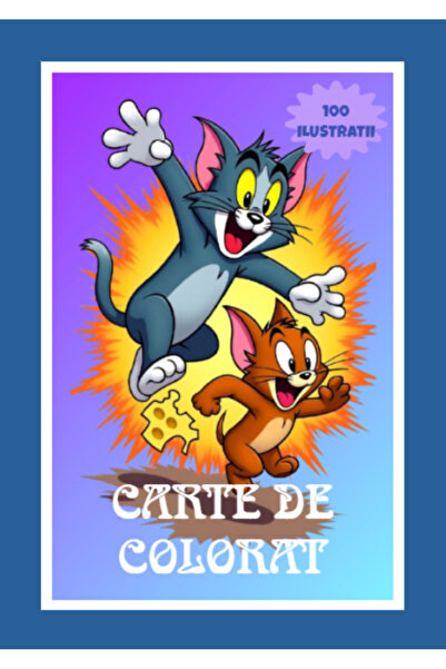 Disney Tom And Jerry Coloring Book 100 Illustrations A4