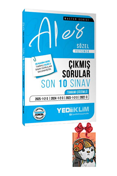 Yediiklim Yayınları 2026 ALES Sözel Yetenek Tamamı Çözümlü Son 10 Sınav Çıkmı...