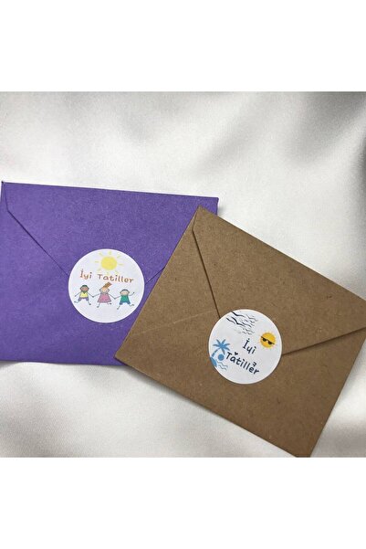 KanvasSepeti Autocolant Vacanță bună Ziua de sărbători mixte 4 cm (40 bucăți)...